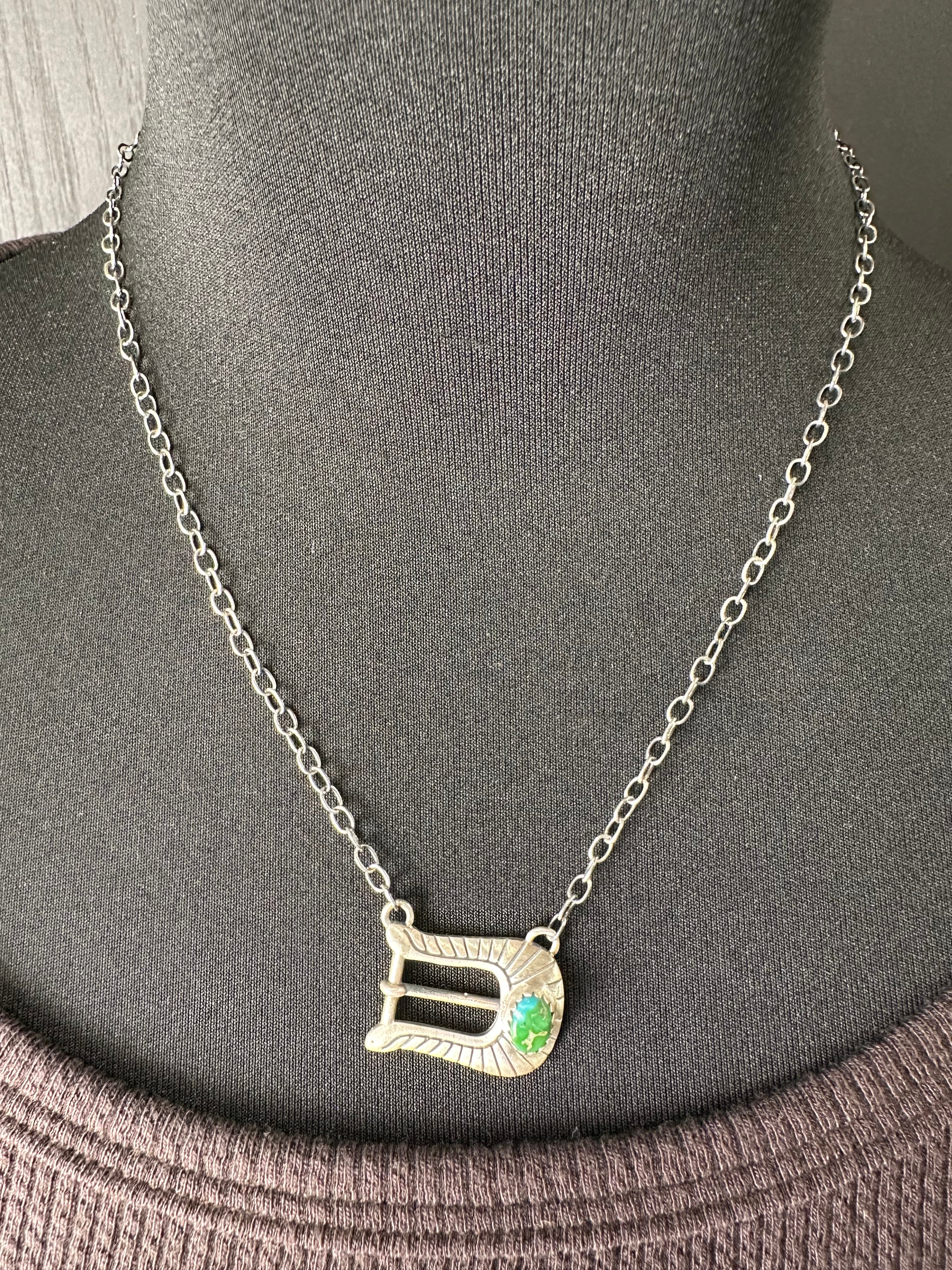 Dark Sonoran Gold Turquoise Necklace
